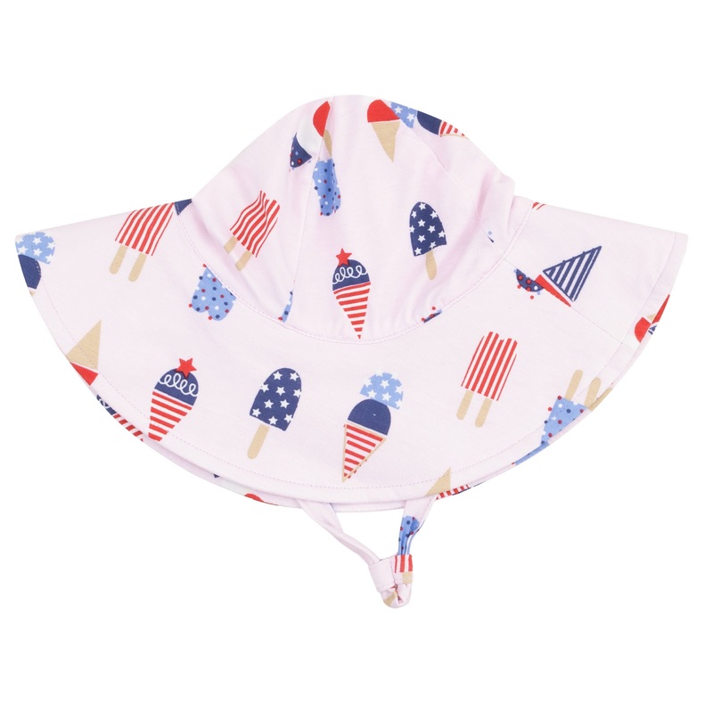 Wide Brim Sunhat – American Ice Cream – Pink