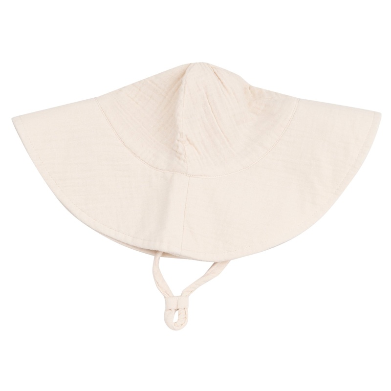Wide Brim Sunhat – Muslin White Swan
