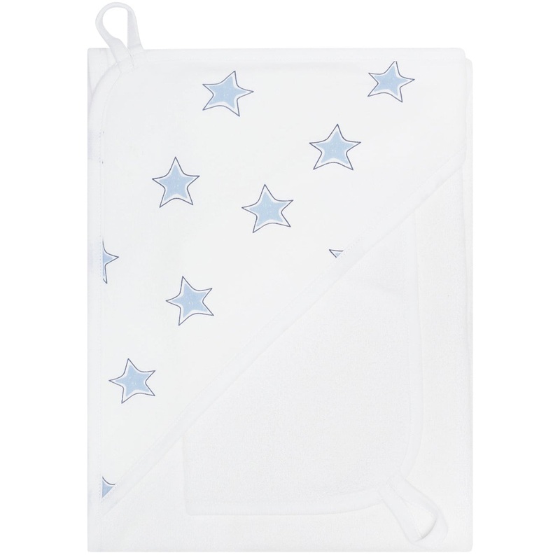Blue Stars Print Towel Set