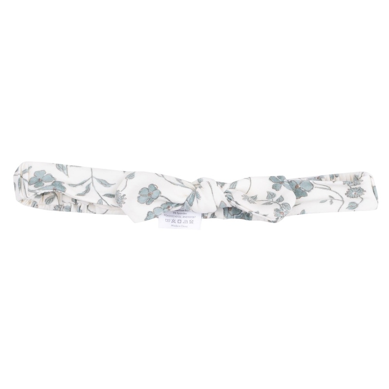 Knot Headband – Baby’s Breathe Floral