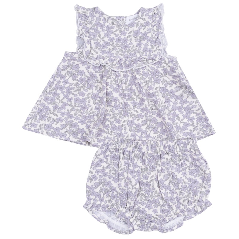 Ruffle Top & Bloomer – Forget Me Not Floral