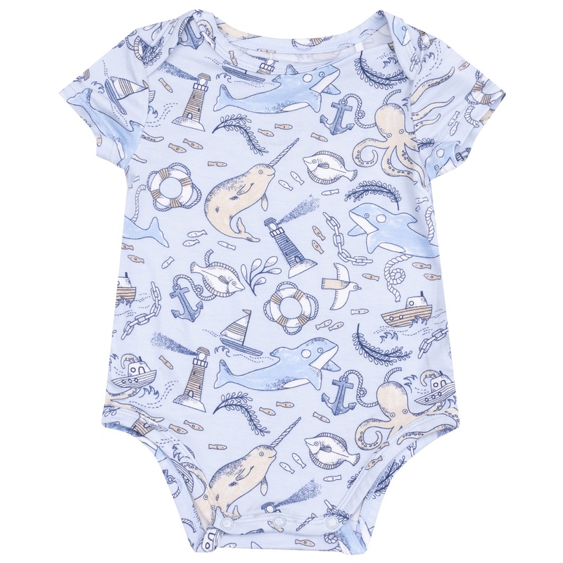 Short Sleeve Bodysuit – Nautical Notebook