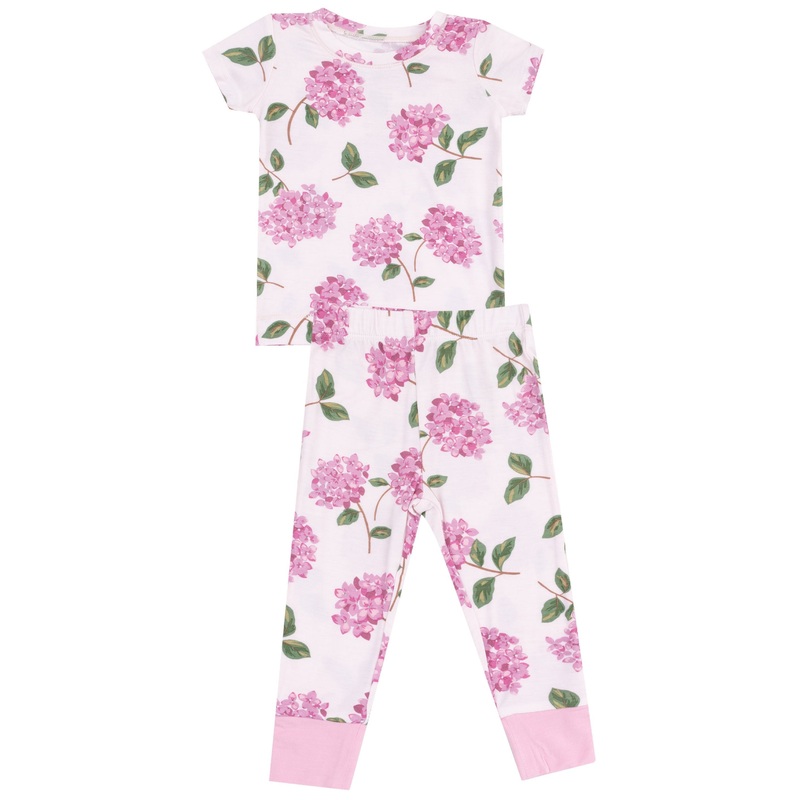 Short Sleeve Loungewear Set – Hydrangeas