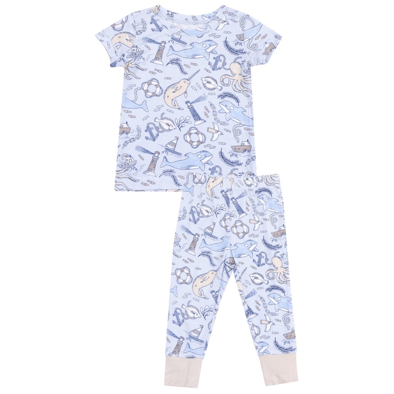 Short Sleeve Loungewear Set – Nautical Notebook