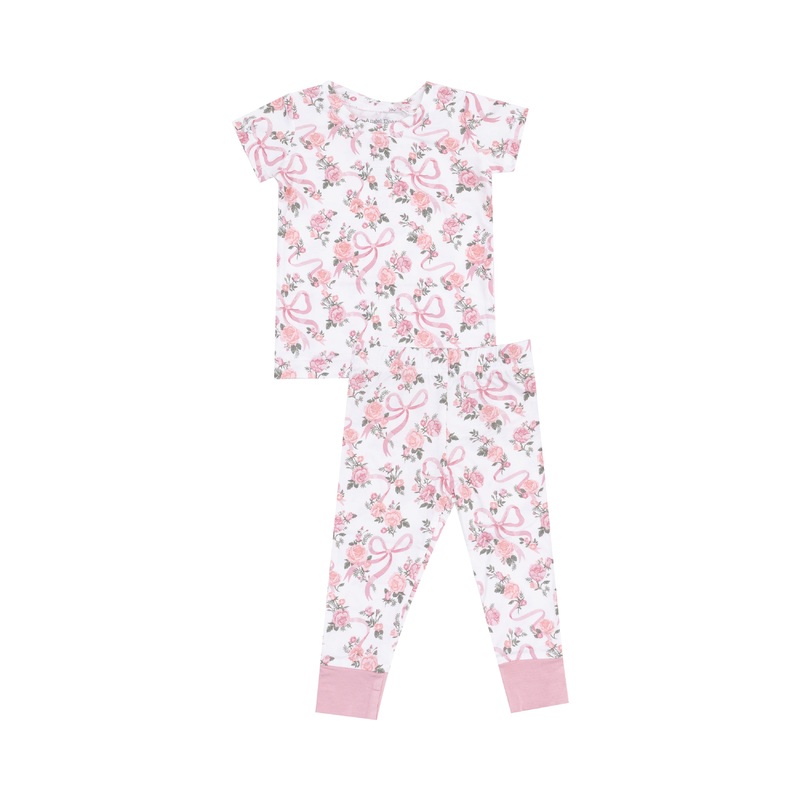 Short Sleeve Loungewear Set – Ribbons and Flowers