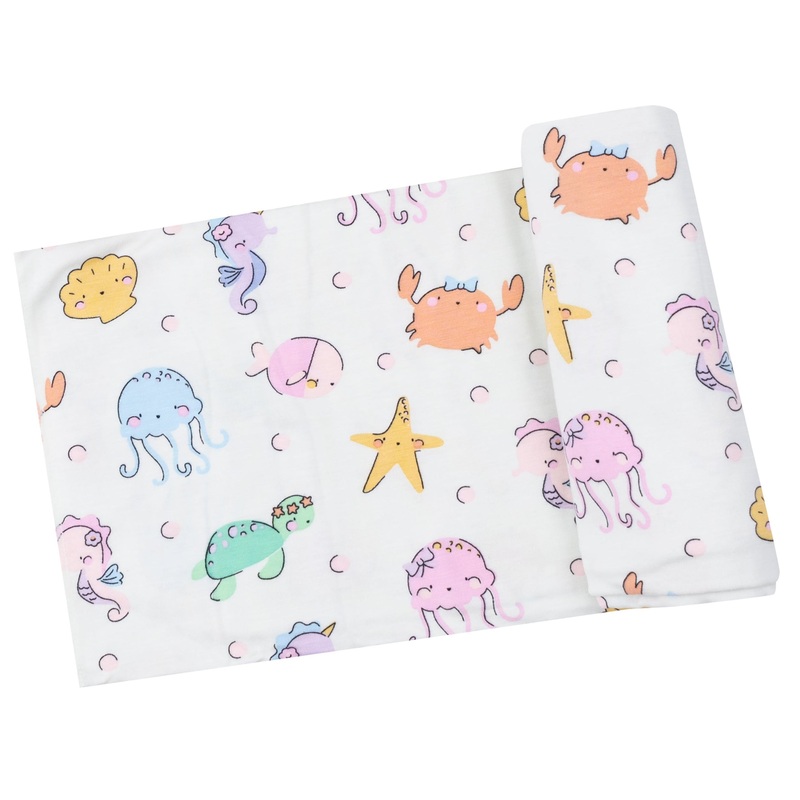 Swaddle Blanket – Cute Sea Creatures