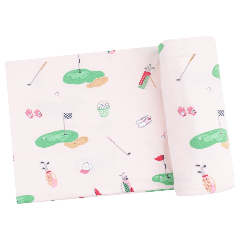 Swaddle Blanket – Golf Things Pink