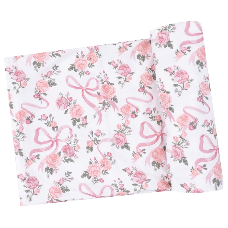 Swaddle Blanket – Ribbons and Flowers