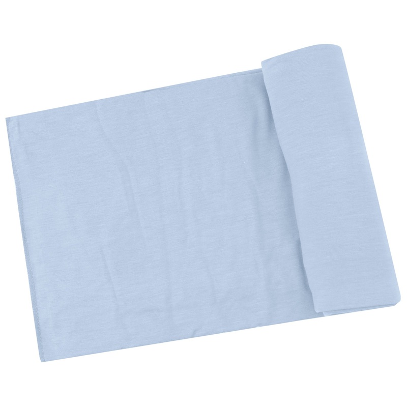 Swaddle Blanket – Solid Blue Fog