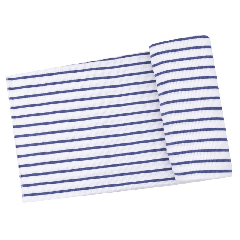 Swaddle Blanket – Stripe Vintage Navy