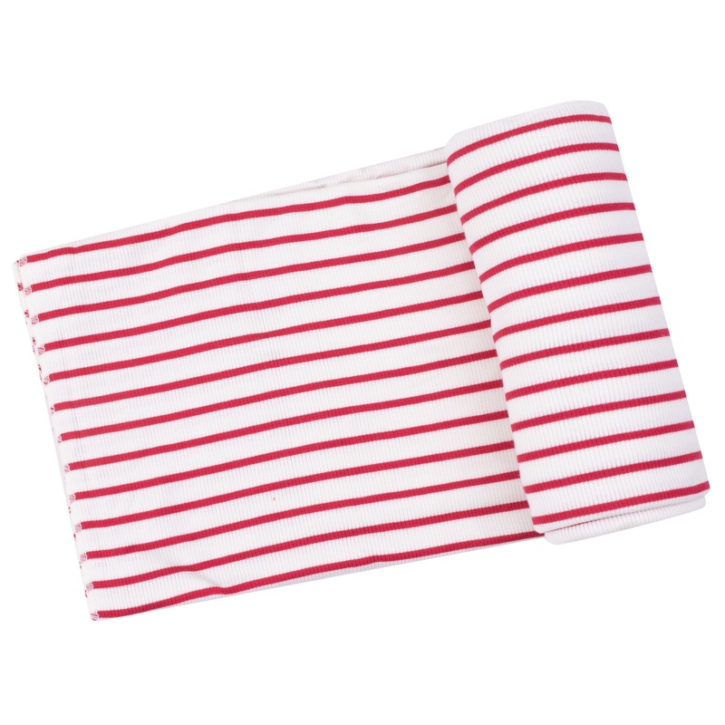 Swaddle Blanket – Stripe Vintage Red