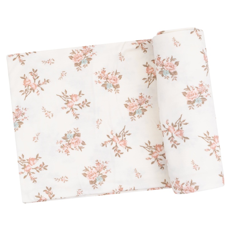 Swaddle Blanket – Vintage Rosebuds