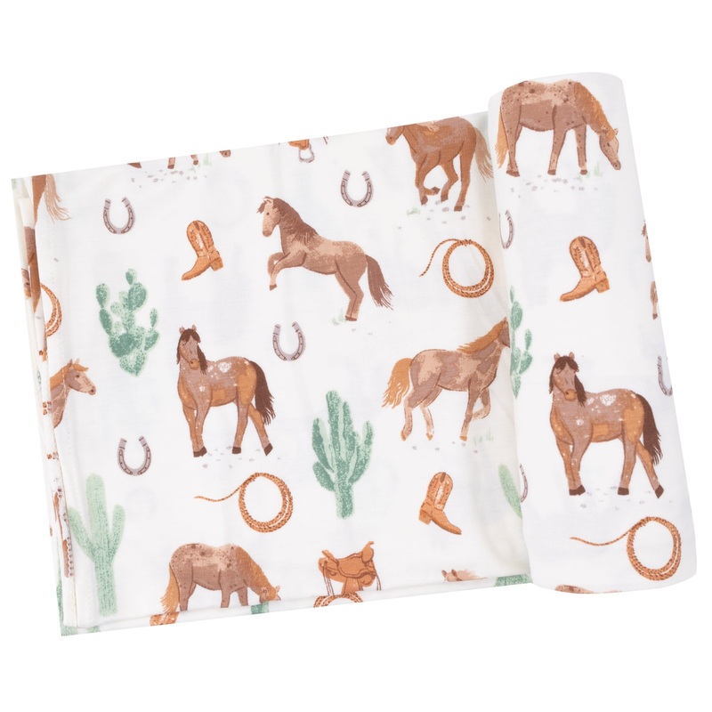 Swaddle Blanket – Western Horses Uni
