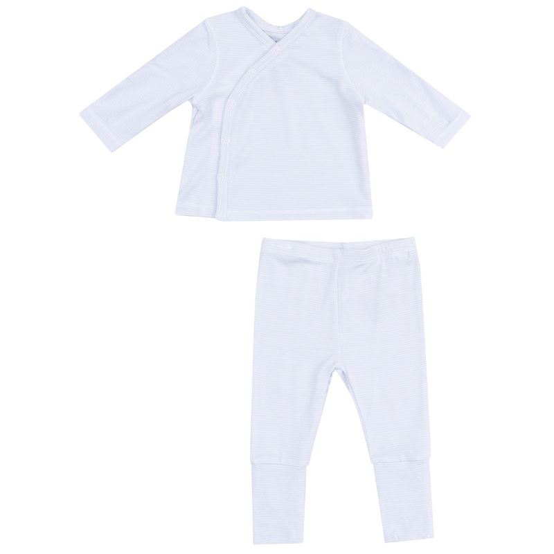 Take Me Home Set with Roll Over Cuff Pant – Stripe Classic Blue