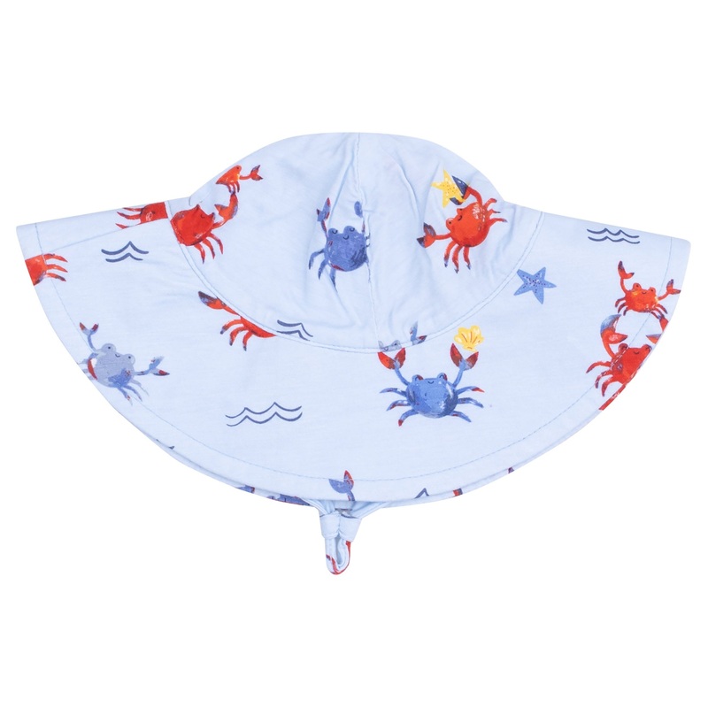 Wide Brim Sunhat – Crayon Crabs