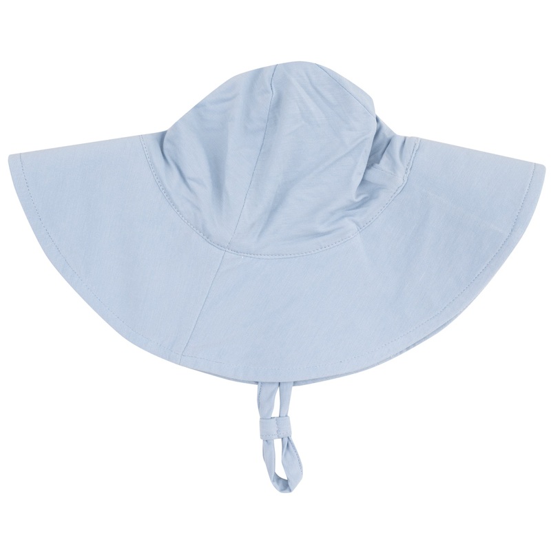 Wide Brim Sunhat – Solid Blue Fog