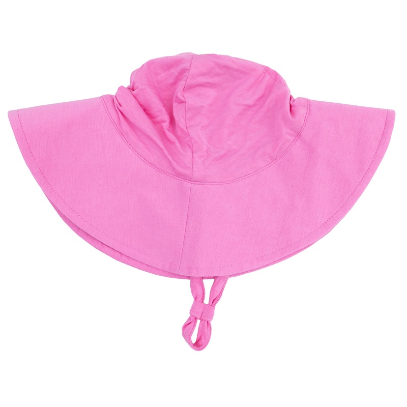 Wide Brim Sunhat – Solid Strawberry Moon
