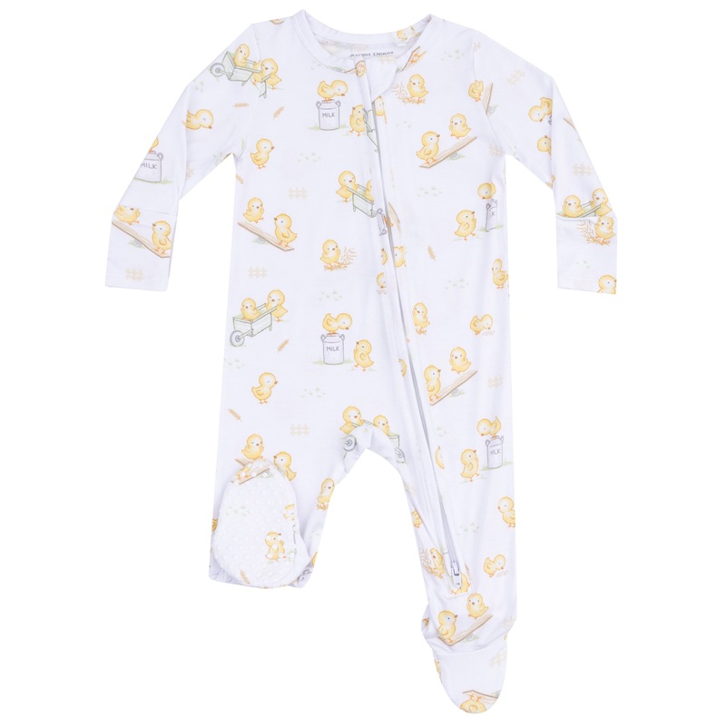 2 Way Zipper Footie – Baby Chicks