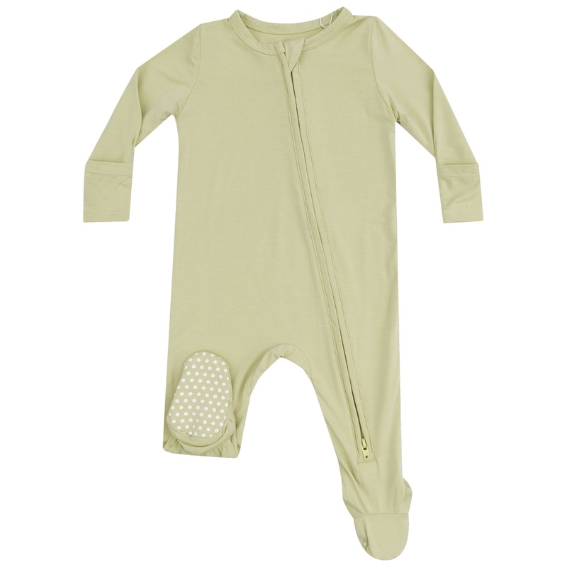 2 Way Zipper Footie – Solid Winter Pear