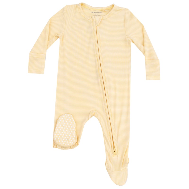 2 Way Zipper Footie – Stripe Baby Chicks