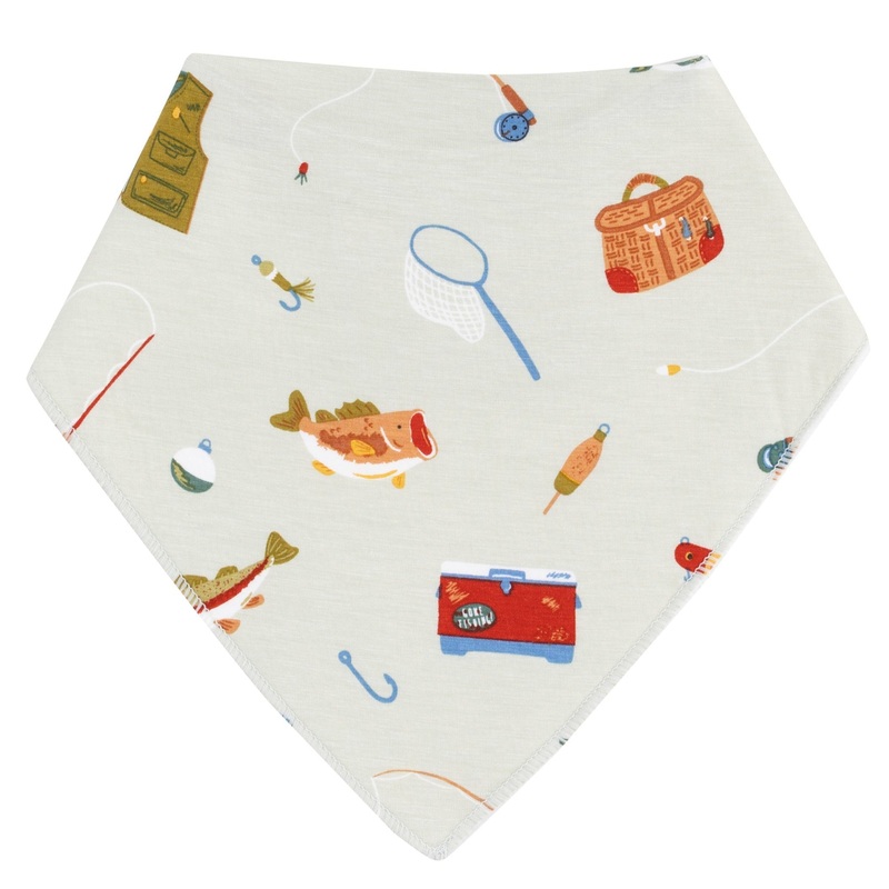 Bandana Bib – Fishing Things Green
