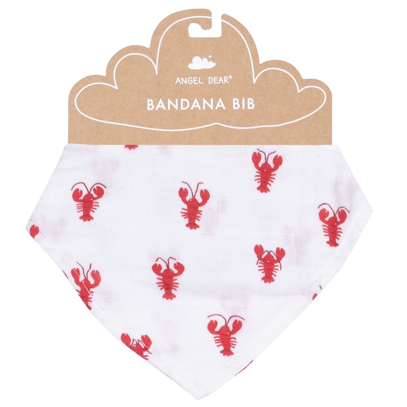 Bandana Bib – Lobster Muslin