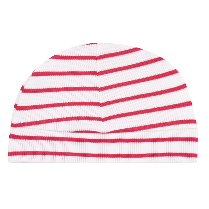 Beanie Hat – Stripe Vintage Red