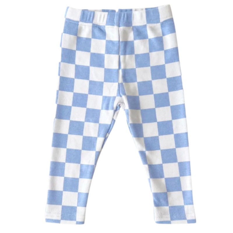 Checkered Leggings | Blue
