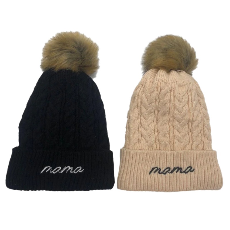 Knitted Mama Beanie Hat