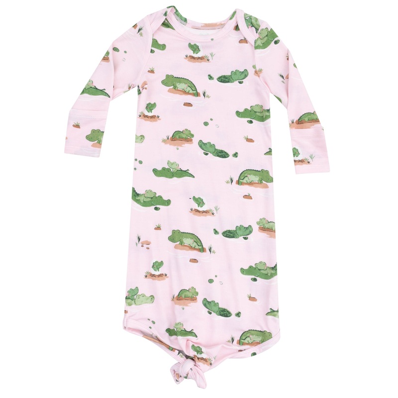 Knotted Gown – Alligator Pink