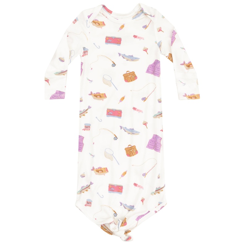 Knotted Gown – Fishing Things Pink