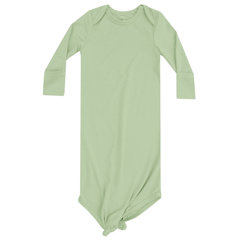 Knotted Gown – Solid Foam Green