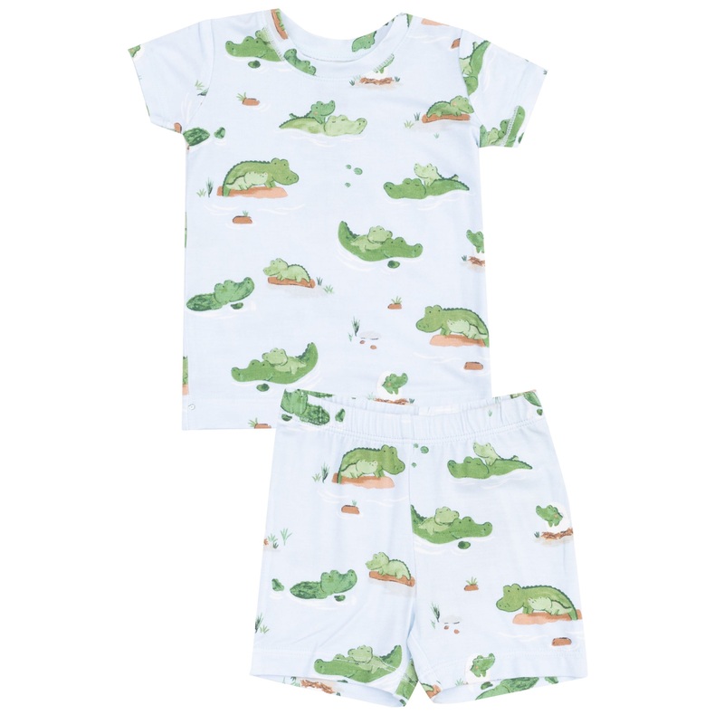 Loungewear Short Set – Alligator Blue