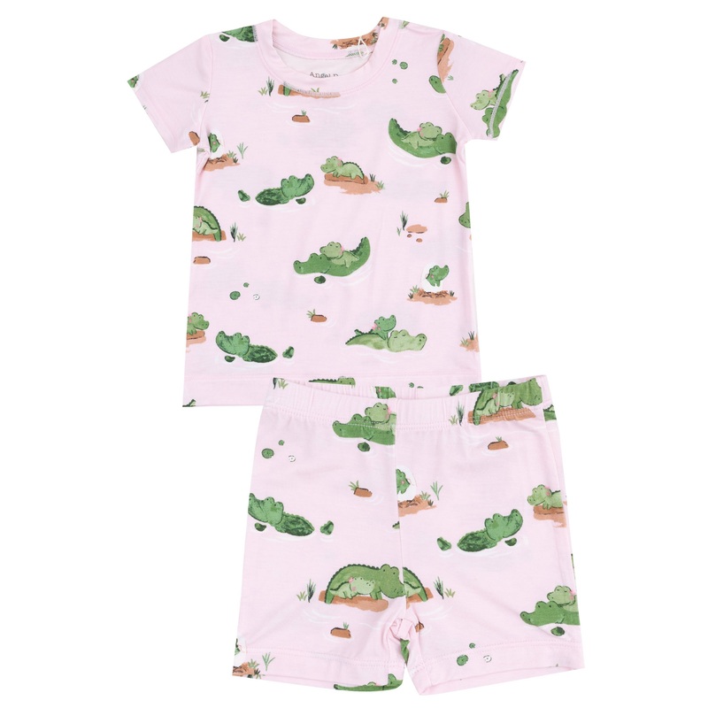 Loungewear Short Set – Alligator Pink