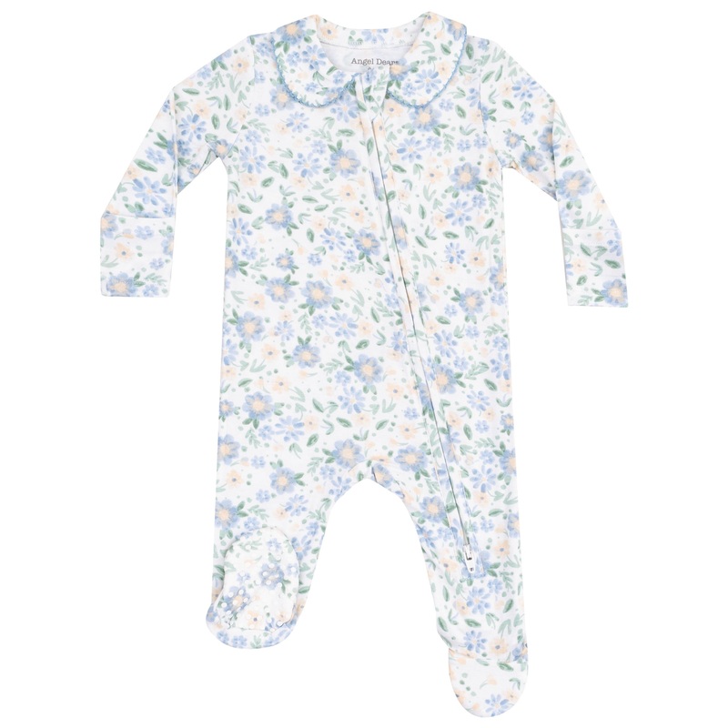 Peter Pan 2 Way Zipper Footie – Baby Veronical Floral