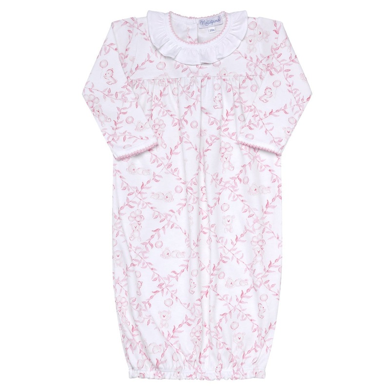 Pink Bears Trellace Baby Gown