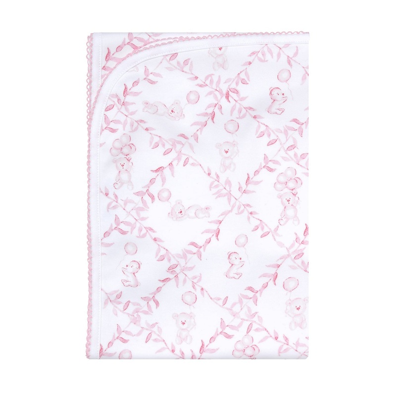 Pink Bears Trellace Blanket