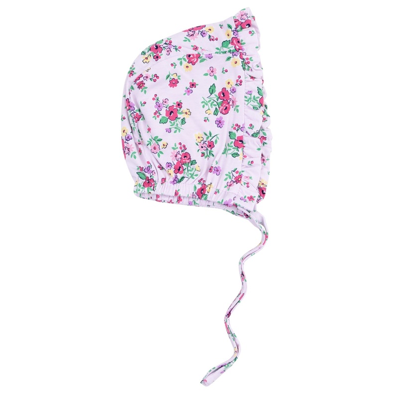 Ruffle Bonnet – Preppy Roses