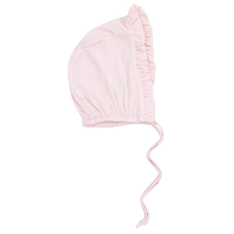 Ruffle Bonnet – Solid Classic Pink