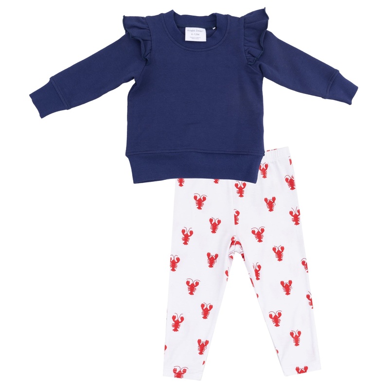 Ruffle Sweatshirt with Leggings – Lobster Bamboo
