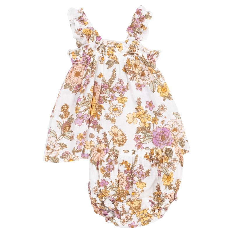 Ruffly Strap Top and Bloomer Set – Anna May Floral