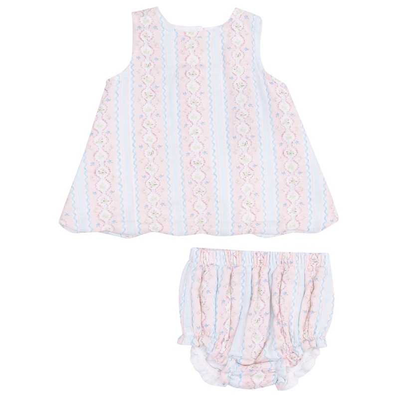 Scallop Open Back Top and Bloomer – Ogee Floral