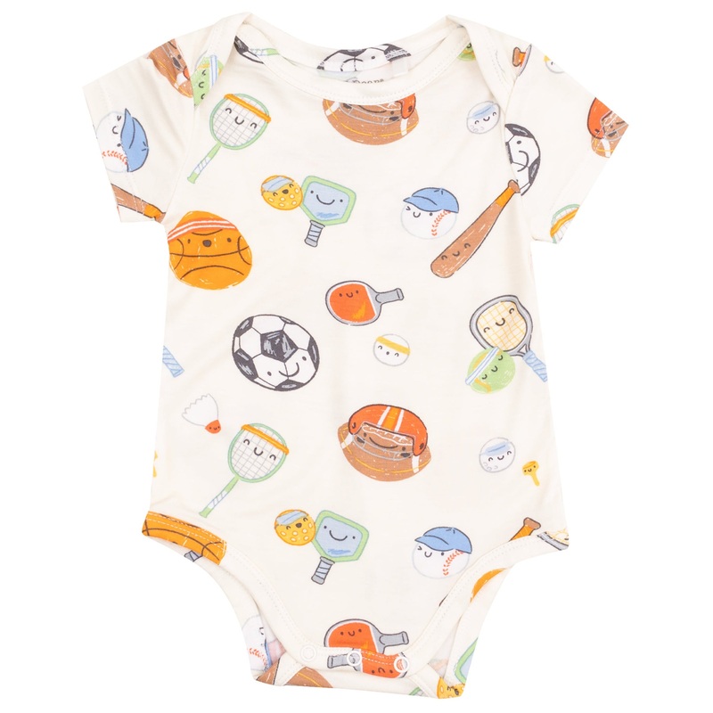 Short Sleeve Bodysuit – Sports Ball Friends