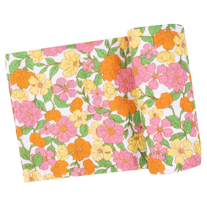 Swaddle Blanket – Botanical Retro Floral