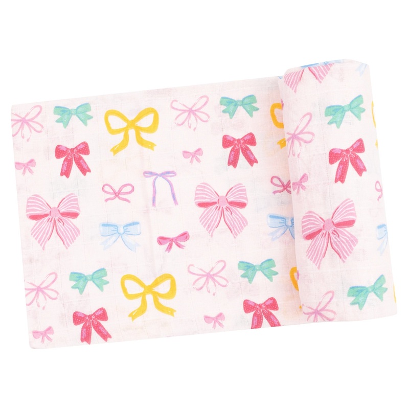 Swaddle Blanket – Colorful Bows