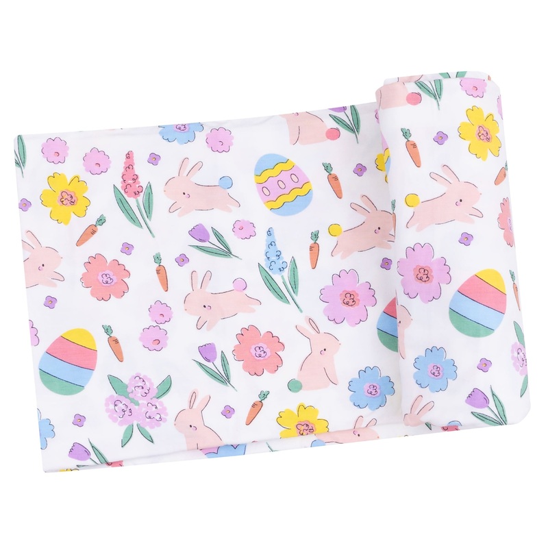 Swaddle Blanket – Easter Bunnies Pink