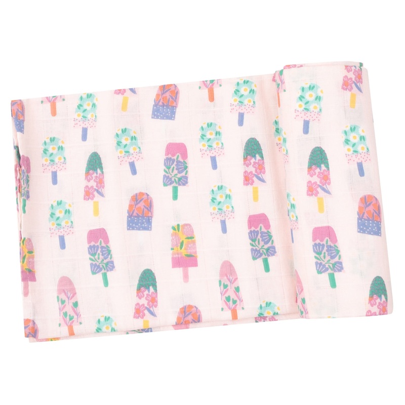 Swaddle Blanket – Floral Popsicles
