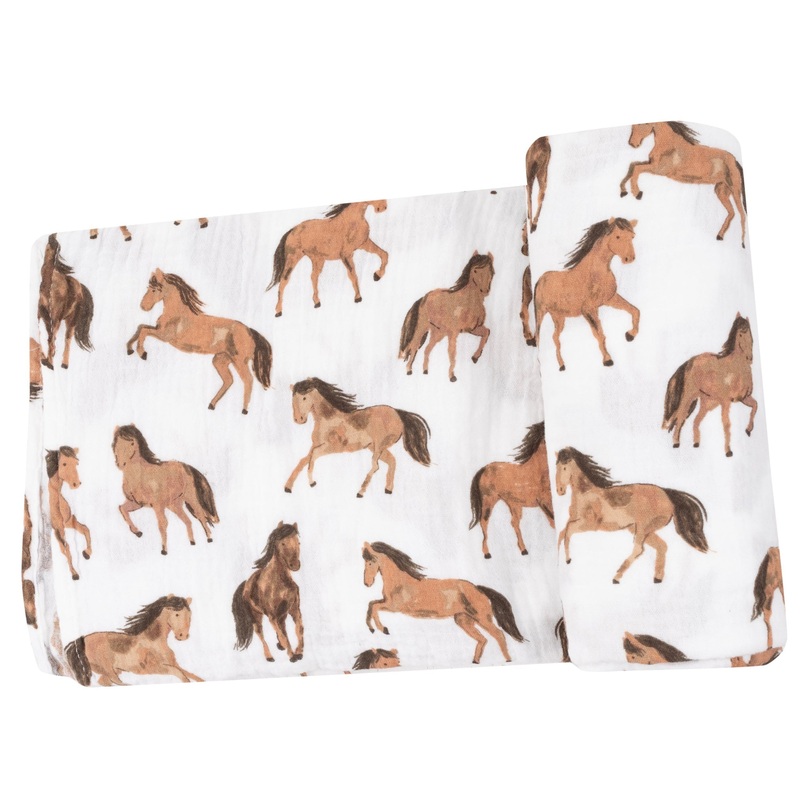 Swaddle Blanket – Horses