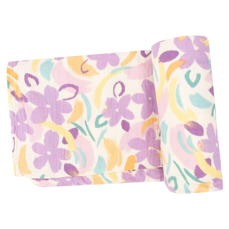 Swaddle Blanket – Painty Daisy