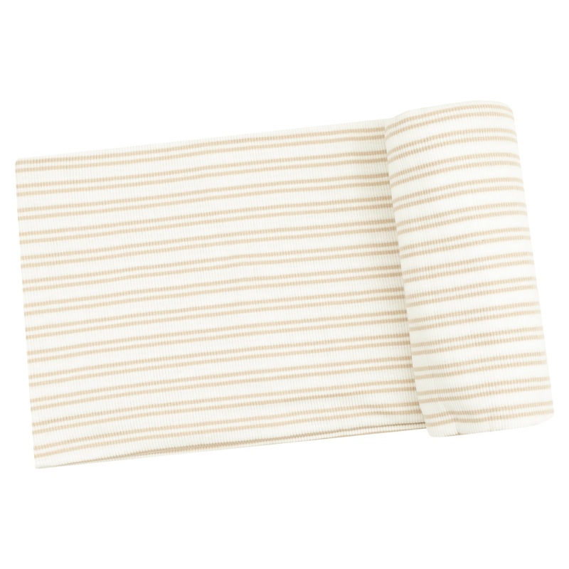 Swaddle Blanket – Stripe Oxford Tan